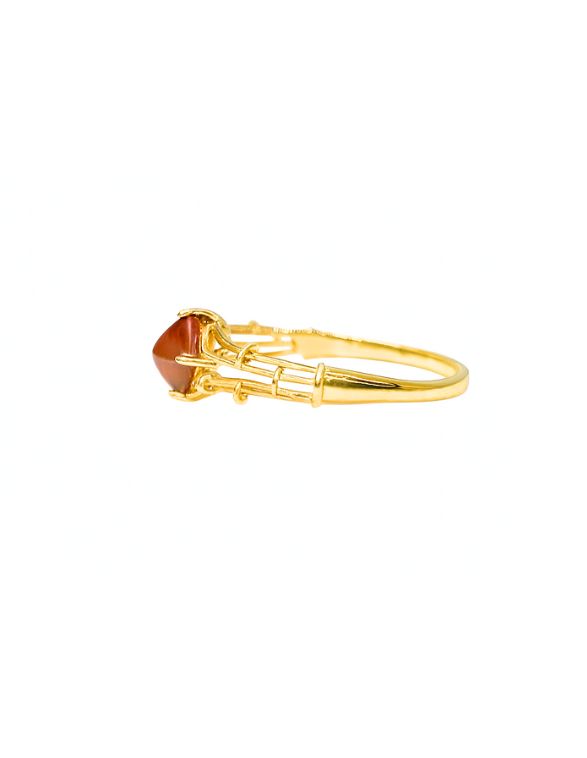 Vintage Garnet Lattice Ring