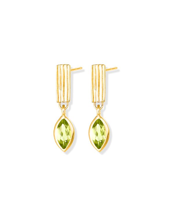 Verdant Glow Drop Earrings