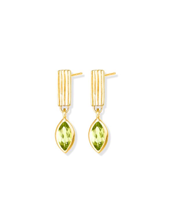 Verdant Glow Drop Earrings