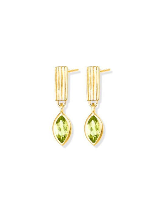 Verdant Glow Drop Earrings