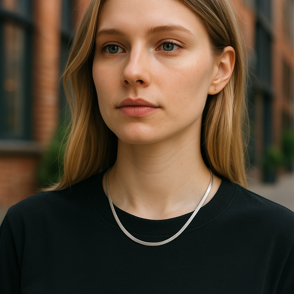SOLACE HERRINGBONE NECKLACE