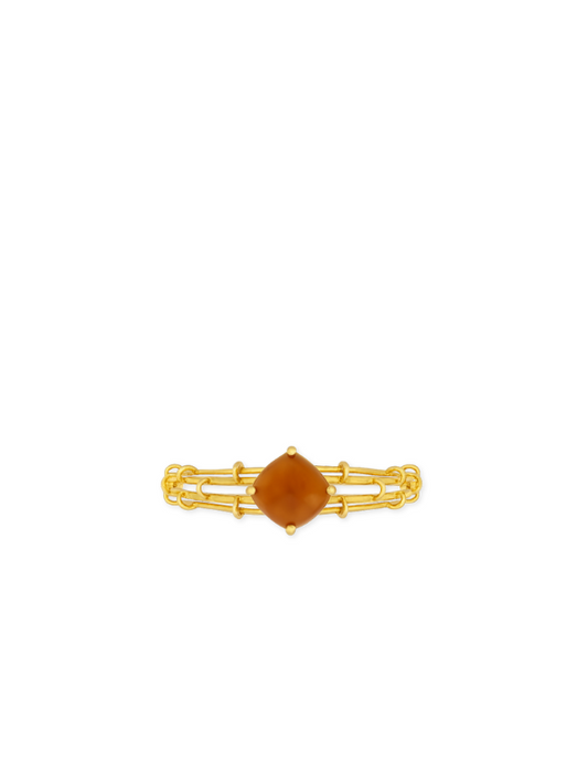 Vintage Garnet Lattice Ring